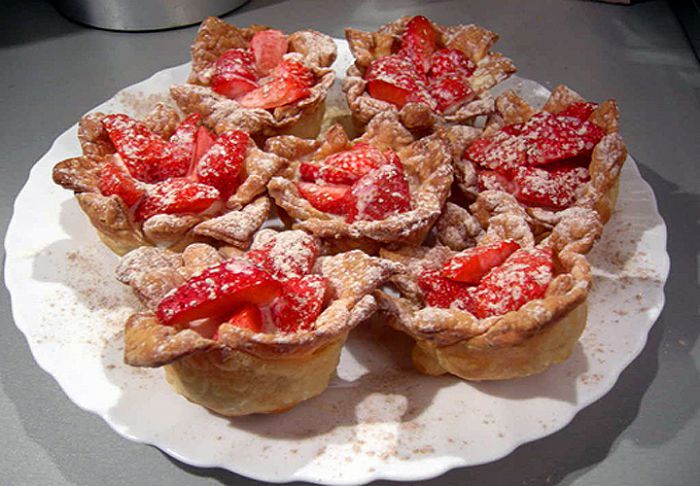Клубничные тарталетки