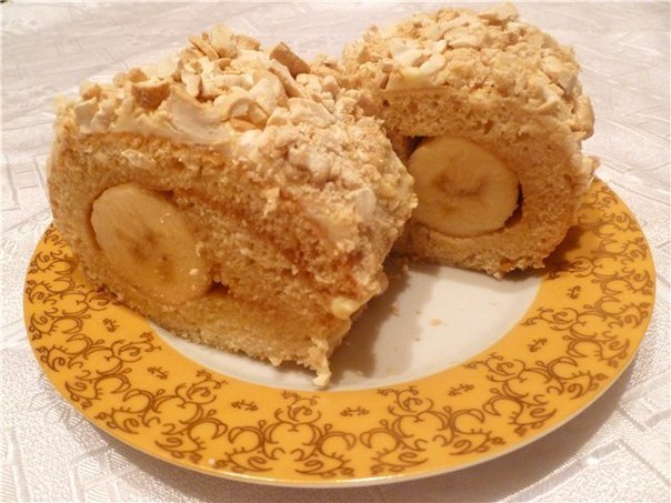 Банановый рулет 