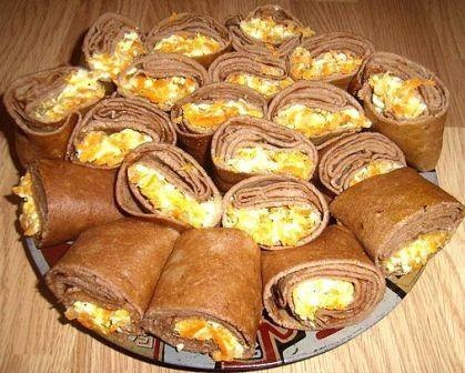 Блинчики из печени с начинкой