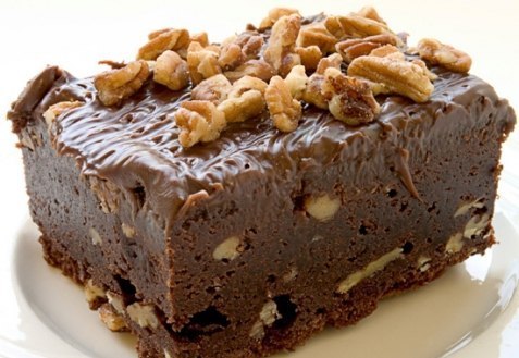 Брауни с грецкими орехами 
