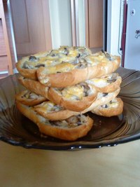 Грибы в булочке 