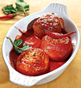 Кольраби, фаршированная рисом и мясом