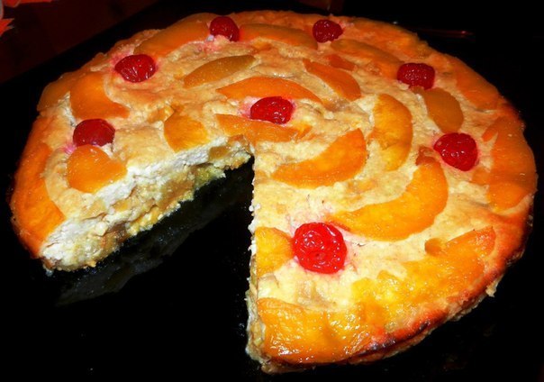 Персиковая запеканка