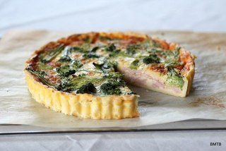 Пирог с ветчиной, брокколи и сыром