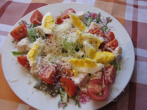 салат "Цезарь" 