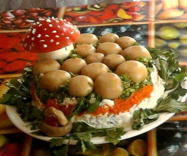 Салат «Грибная поляна»