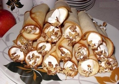 Трубочки со сливками 