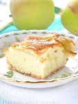 Бисквитный пирог с яблоками 