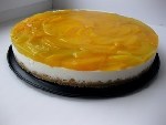 Чизкейк с персиками без выпечки
