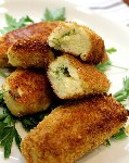 Фаготини из картофеля с сыром и базиликом 