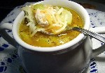 Французский куриный суп с кабачками