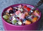 Фруктовый салат с овсяными хлопьями