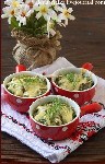Жульен с грибами и шпинатом
