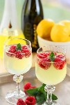 Лимончелло с игристым вином с малиной