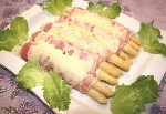 Спаржа с ветчиной 