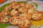 Тарталетки с копченой курицей