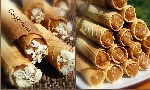 Вафельные трубочки со сгущёнкой 