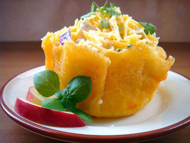 Салат сырная корзинка
