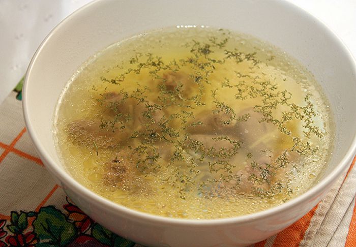 Суп из куриных сердечек