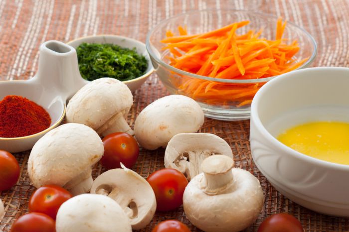 Суп с фарфель и шампиньонами. Фоторецепт Продукты для супа