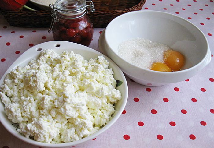 Запеканка с вишней